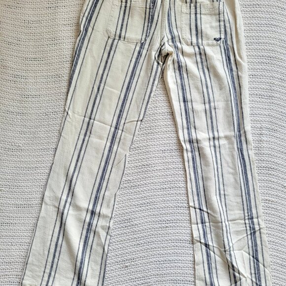 ROXY Oceanside Stripes Linen Drawstring Pants - Picture 2 of 6